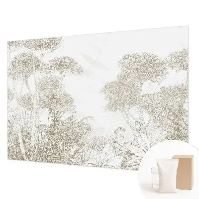 Papier peint photo grand format pour le mur végétation tropicale