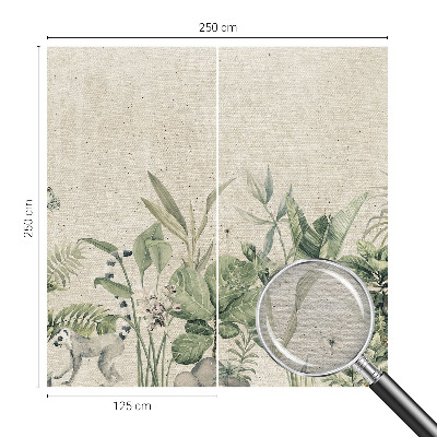 Tapisserie panoramique Tropická džungľa
