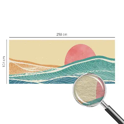 Papier peint photo sur tissu non tissé vagues de la mer