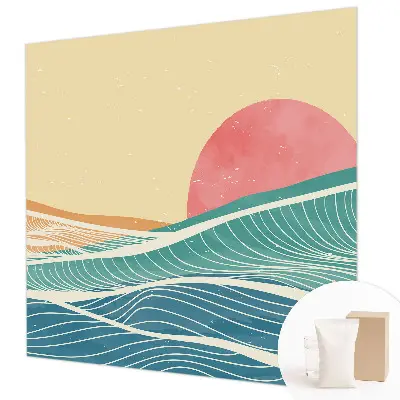 Papier peint photo sur tissu non tissé vagues de la mer