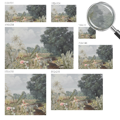 Papier peint panoramique sur mesure Exotická krajina