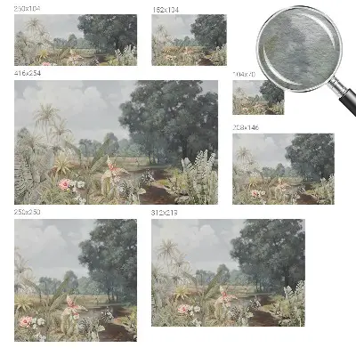 Papier peint photo imprimé sur tissu non tissé Paysage exotique
