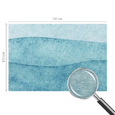 Papier peint panoramique enfant Modré vlny