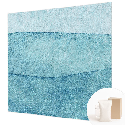Papier peint panoramique enfant avec un motif de vagues bleues