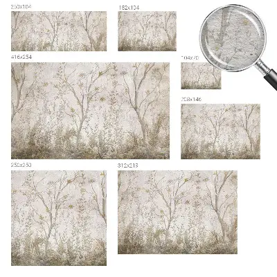 Papier peint photo imprimé sur tissu non tissé Un coin de forêt