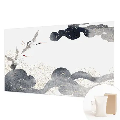 Papier peint photographique sur tissu non tissé Grues en vol
