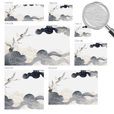 Papier peint panoramique de haute qualité Žeriavy za letu