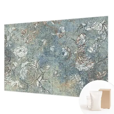 Papier peint intissé roses romantiques