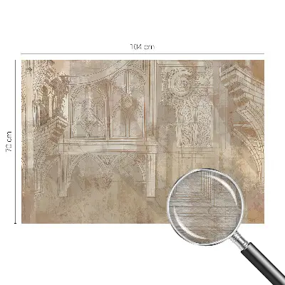 Papier peint intissé imprimé ornements historiques