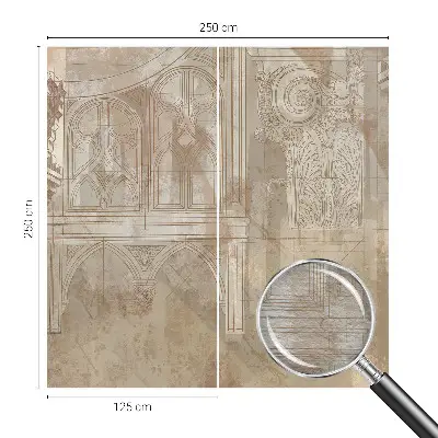Papier peint intissé imprimé ornements historiques