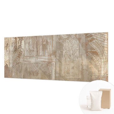 Papier peint panoramique facile à poser à motif d'ornements historiques