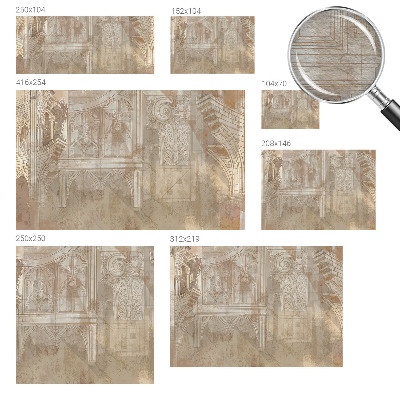 Papier peint panoramique facile à poser Historické ozdoby