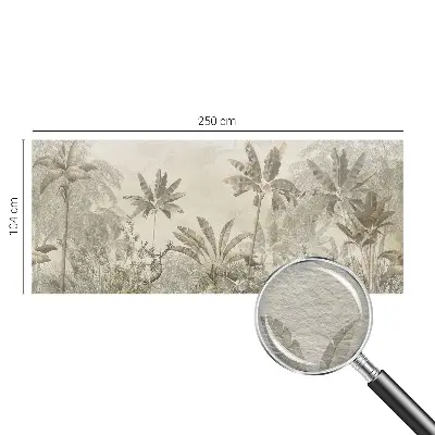 Papier peint photo imprimé sur tissu non tissé jungle tropicale