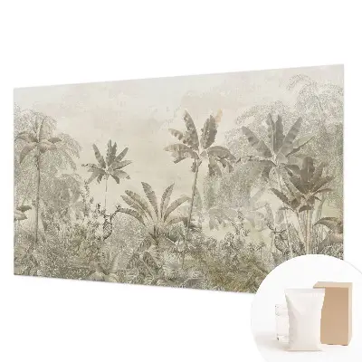 Papier peint photo imprimé sur tissu non tissé jungle tropicale
