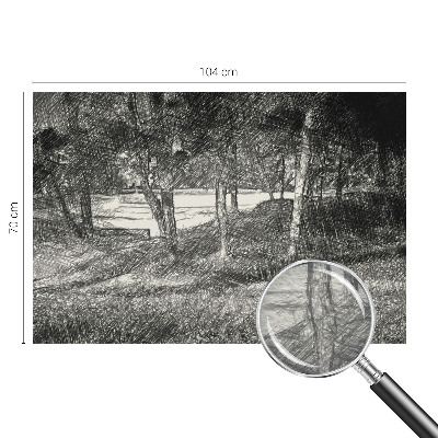 Papier peint salon moderne Pokojná krajina