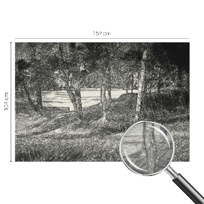 Papier peint salon moderne Pokojná krajina