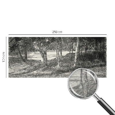 Papier peint salon moderne Pokojná krajina