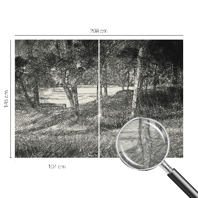 Papier peint salon moderne Pokojná krajina