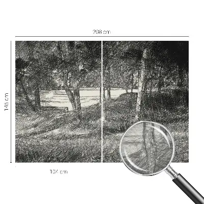 Papier peint photo grand format pour le mur Un paysage paisible