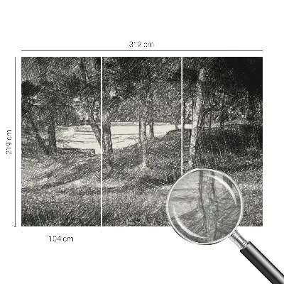 Papier peint photo grand format pour le mur Un paysage paisible