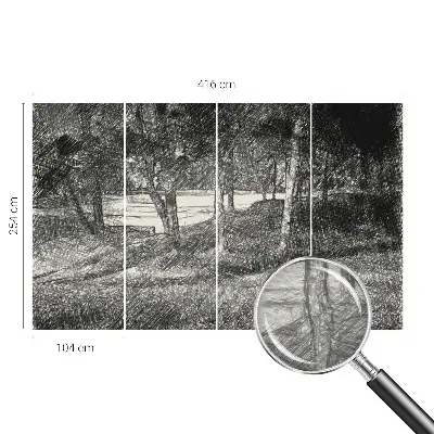 Papier peint photo grand format pour le mur Un paysage paisible