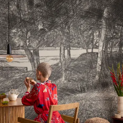 Papier peint photo grand format pour le mur Un paysage paisible