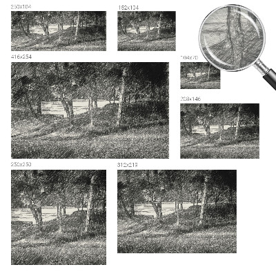 Papier peint salon moderne Pokojná krajina