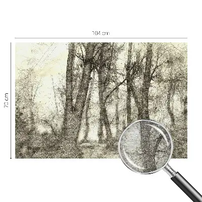 Papier peint photographique intissé Mélancolie de la forêt