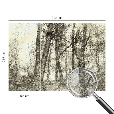 Papier peint photographique intissé Mélancolie de la forêt