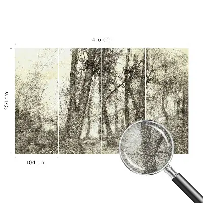Papier peint photographique intissé Mélancolie de la forêt