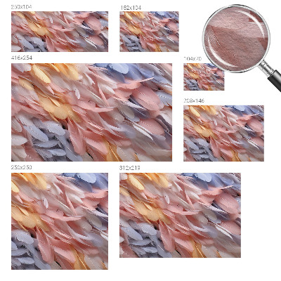 Tapisserie panoramique Pastelové pierka
