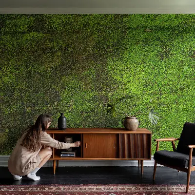 Papier peint intissé Tapis vert