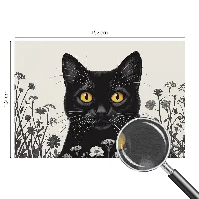 Papier peint photographique sur tissu non tissé fleurs de chat