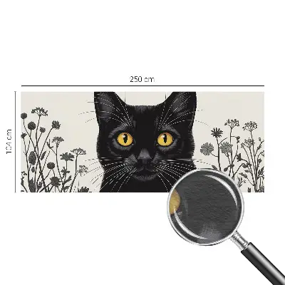 Papier peint photographique sur tissu non tissé fleurs de chat