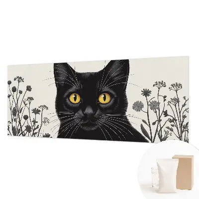 Papier peint photographique sur tissu non tissé fleurs de chat