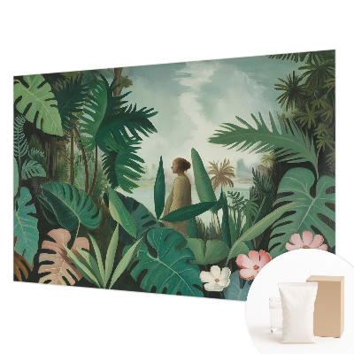 Papier peint photographique avec un motif de jungle exotique