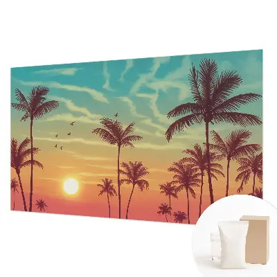 Papier peint photographique sur tissu non tissé paysage tropical