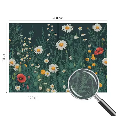 Papier peint photo grand format pour le mur fleurs sauvages