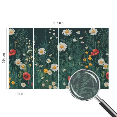 Papier peint photo grand format pour le mur fleurs sauvages