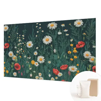 Papier peint photo grand format pour le mur fleurs sauvages
