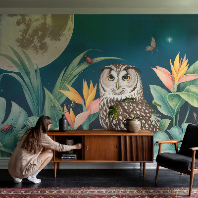 Papier peint salon moderne Mesačné safari