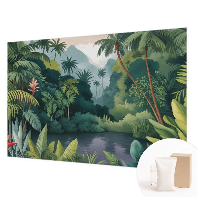 Papier peint panoramique avec une scène exotique