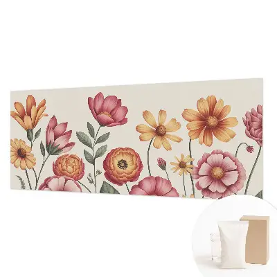 Papier peint intissé imprimé composition florale
