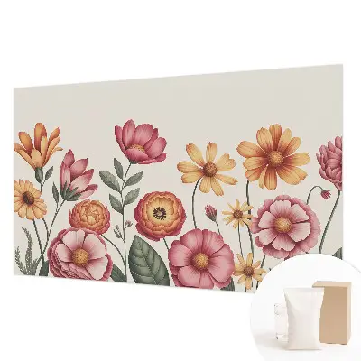 Papier peint intissé imprimé composition florale