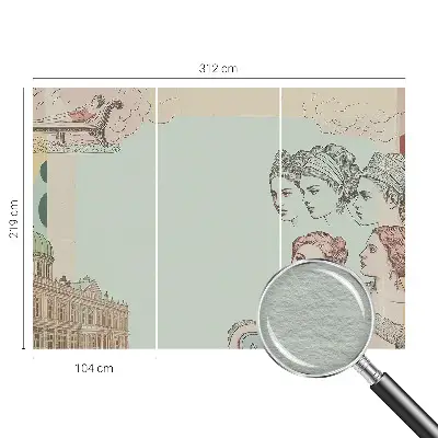 Papier peint photo grand format pour le mur Collage classique
