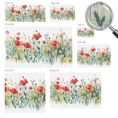 Papier peint photographique intissé prairie d'été