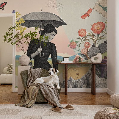 Papier peint photographique Romantická koláž