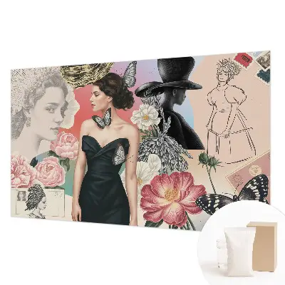 Papier peint photo grand format pour le mur Fleurs et portraits