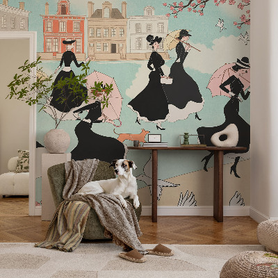 Papier peint photographique salon Ženy kráčajúce
