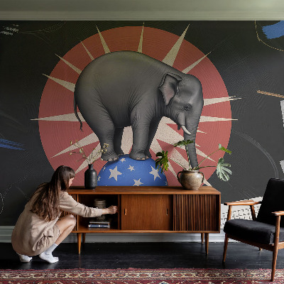 Poster mural panoramique Cirkusový slon